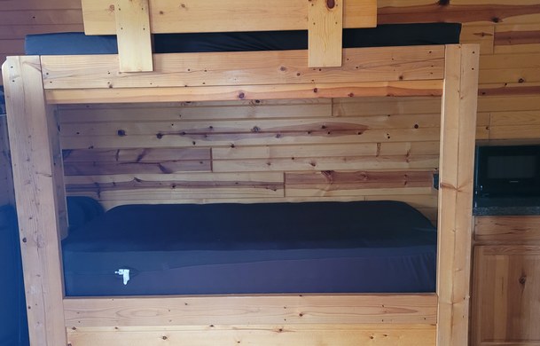 accessible family cabin bunk bed at Adventure Bound Beaver Trails