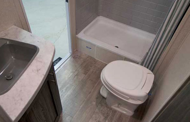 Prime RV rental bathroom